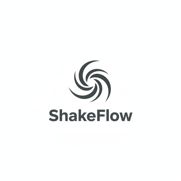 ShakeFlow Logo – Swirl Flat